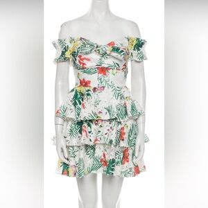 Ina  off shoulder vacation floral dress